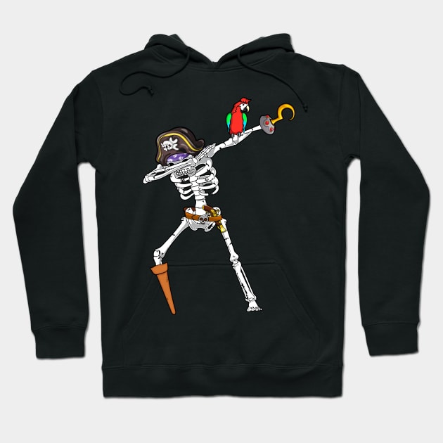 Pirate Dabbing Skeleton Hoodie by DARSHIRTS